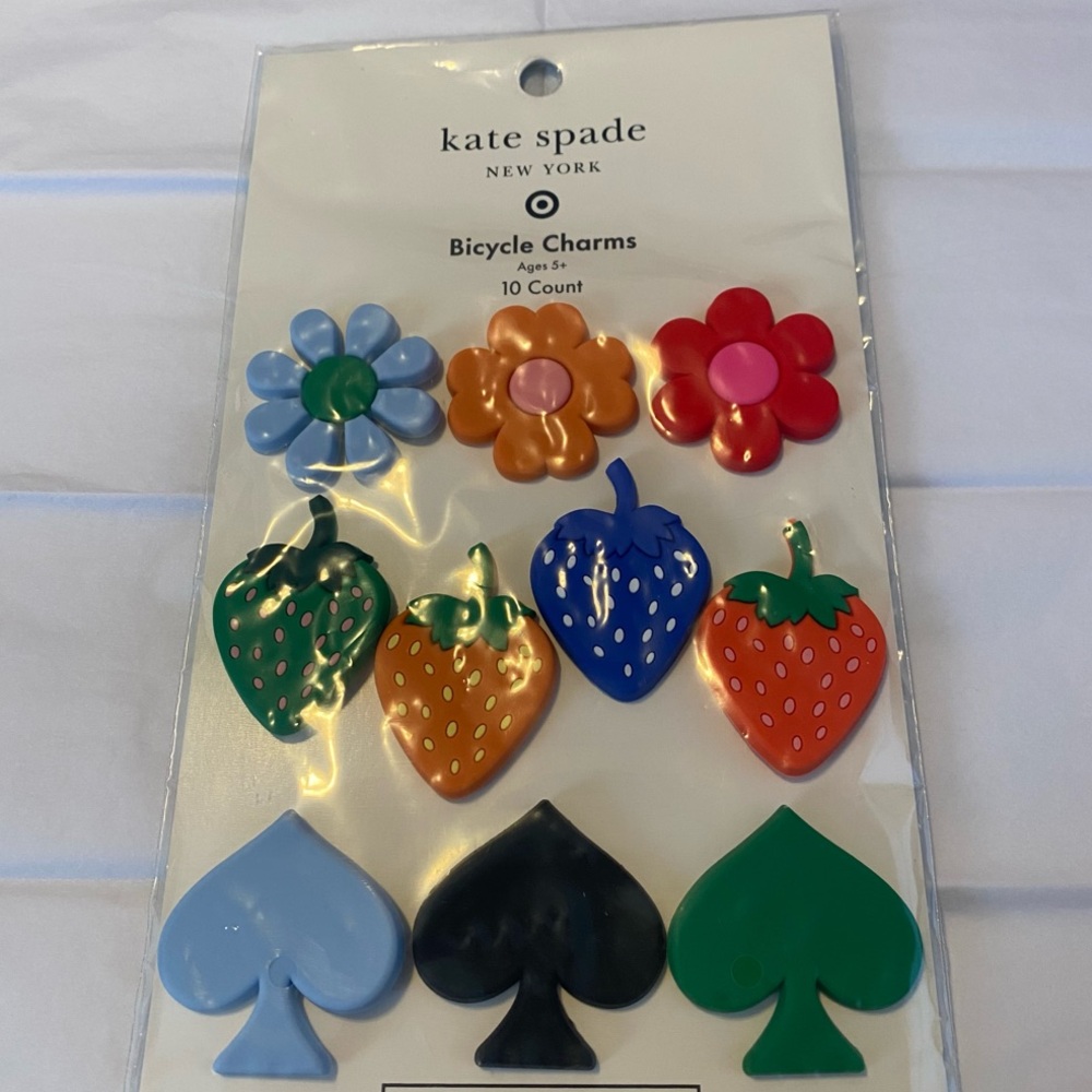 Set of 10 Bicycle Charms - Kate Spade x Target - NWT
